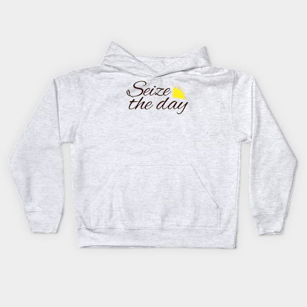 Seize the day newsies Broadway musical quote Kids Hoodie by Shus-arts